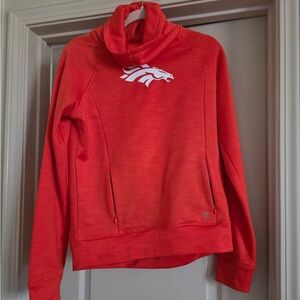 47 Brand Denver Broncos Orange Cowl Neck Sweater